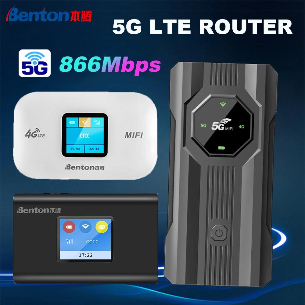 Benton 5g MiFi    4g LTE ,   2.4G 5.8G    ֽ, 300Mbps   